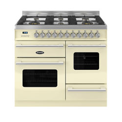 Britannia RC-10XGG-DE Delphi Dual Fuel Range Cooker Cream